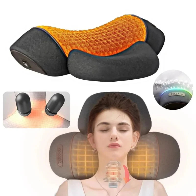 NeckRelief Pro — 3-in-1 Cervical Traction & Massage Pillow with Heat