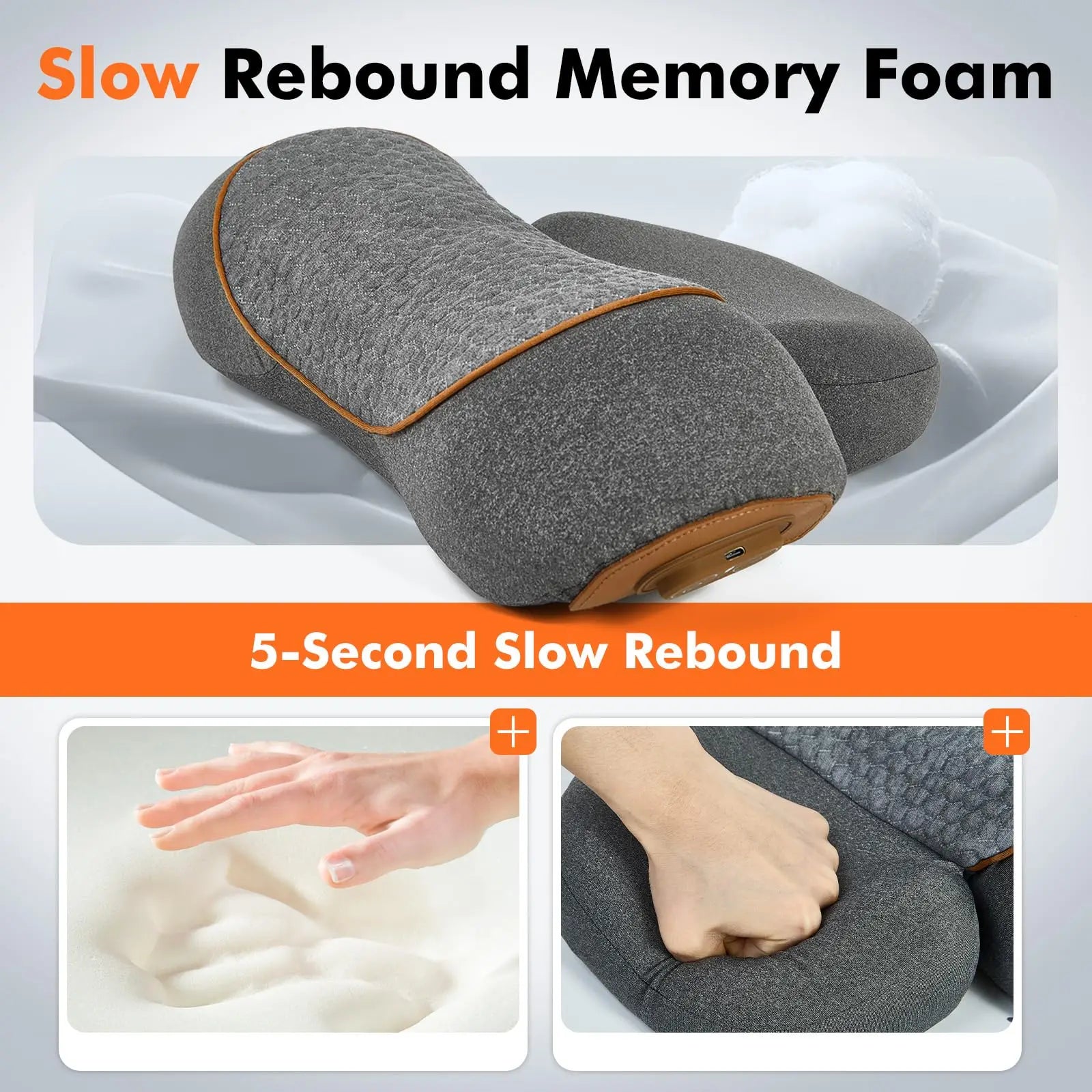 NeckRelief Pro — 3-in-1 Cervical Traction & Massage Pillow with Heat